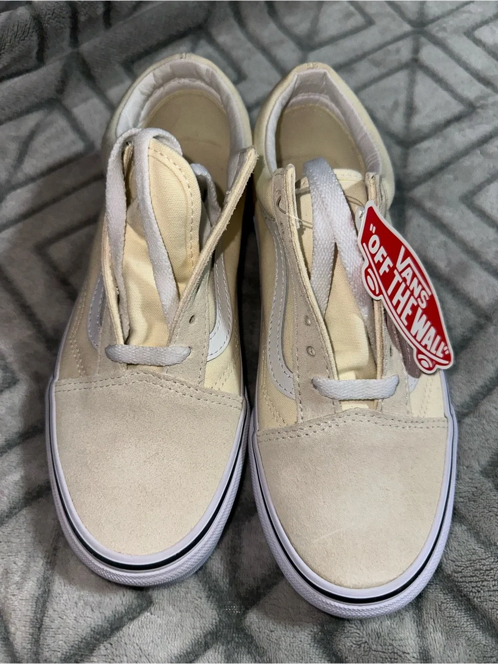 Vans Cream Old Skool Sneakers